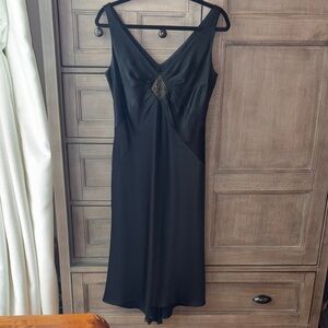 Elegant Black Sleeveless Dress, size 8
